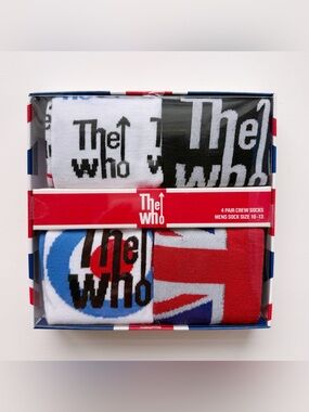 The Who Crew Socks Mens Music Band Gift Set UK